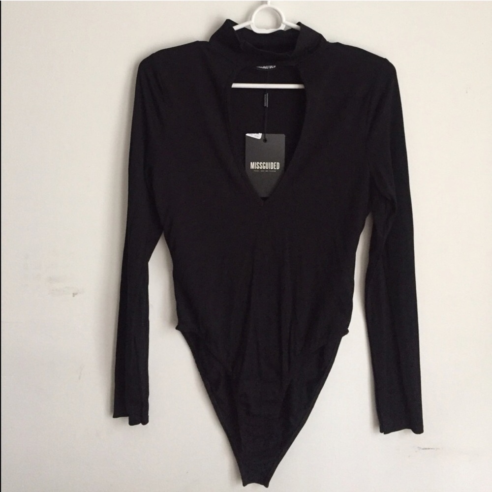 Black Choker Bodysuit
